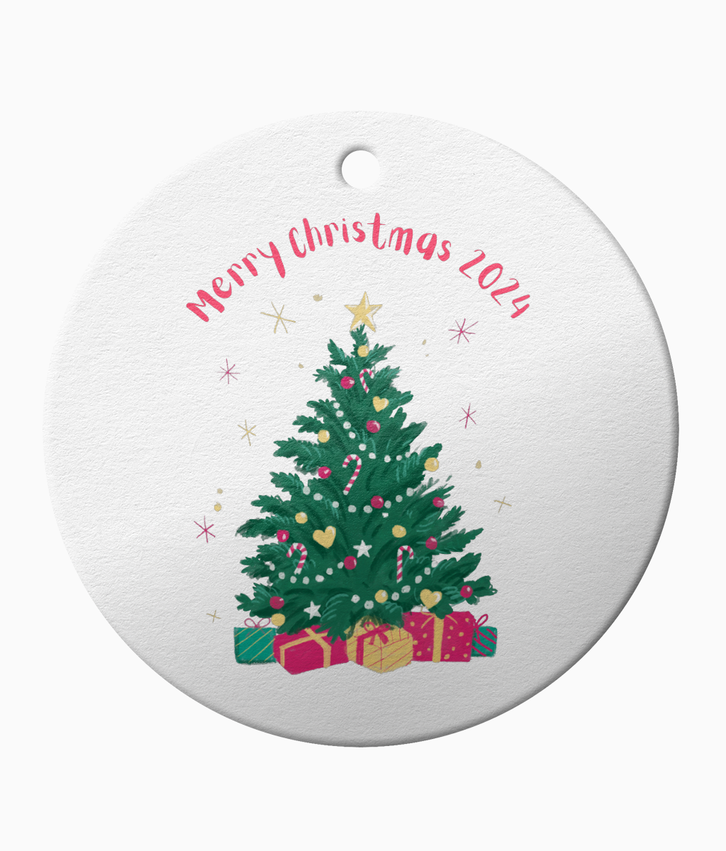 Merry Christmas 2024 Christmas Tree Decoration