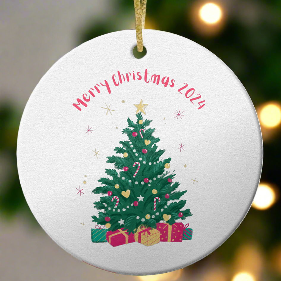 Merry Christmas 2024 Christmas Tree Decoration