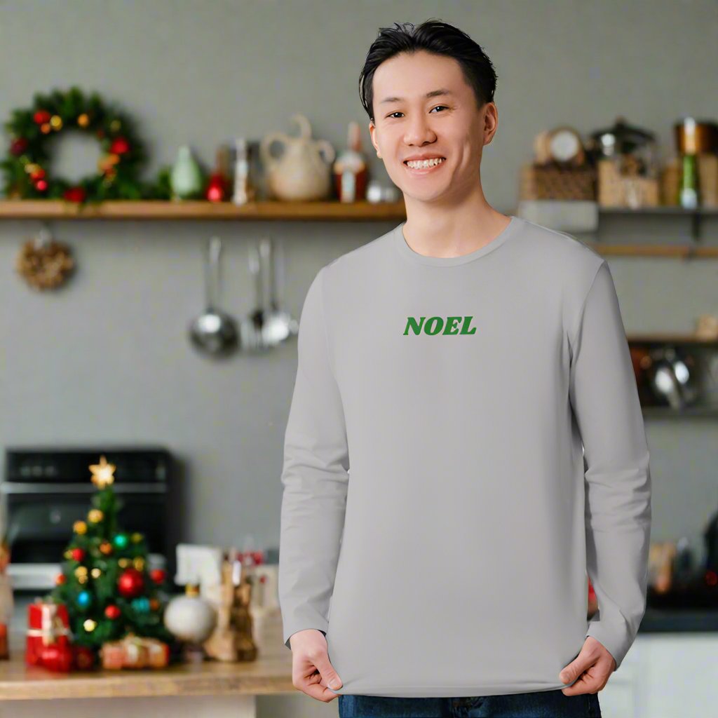 Mens Christmas 'Noel' Long Sleeve Tee